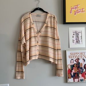 Urban Outfitters Button Up v-neck Sweater